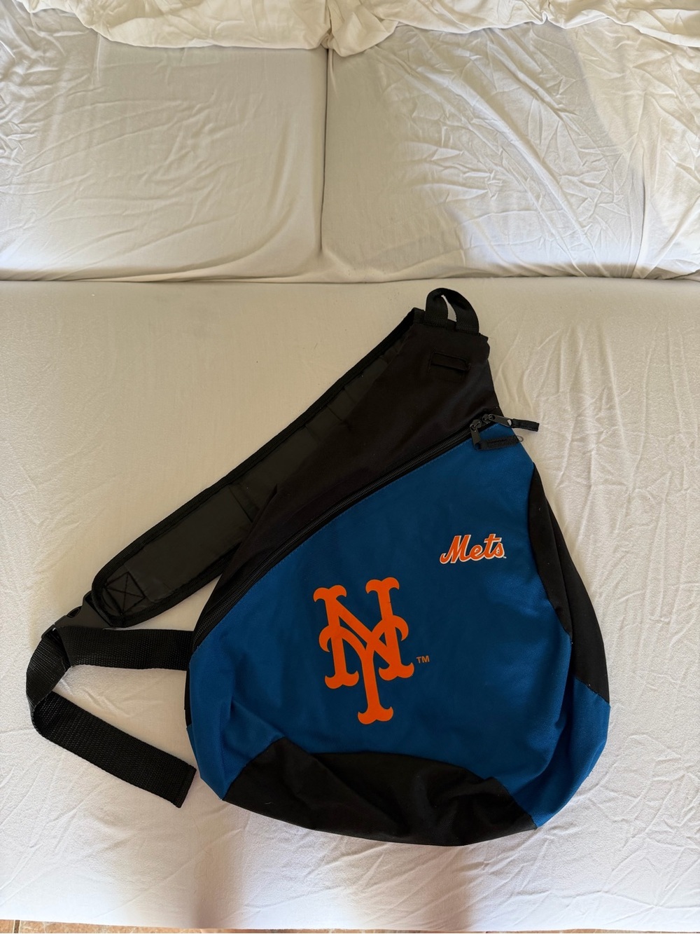 New York Mets Blue and Black Sling Bag